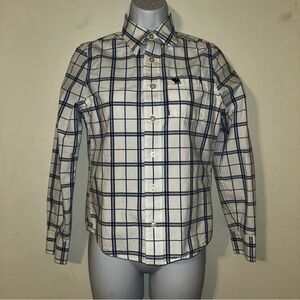 Abercrombie Kids Blue Checkered Button-Down Shirt